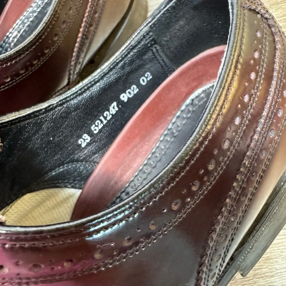 Florsheim Men's Oxford Brogues - Deep Burgundy size 8.5 (s251)